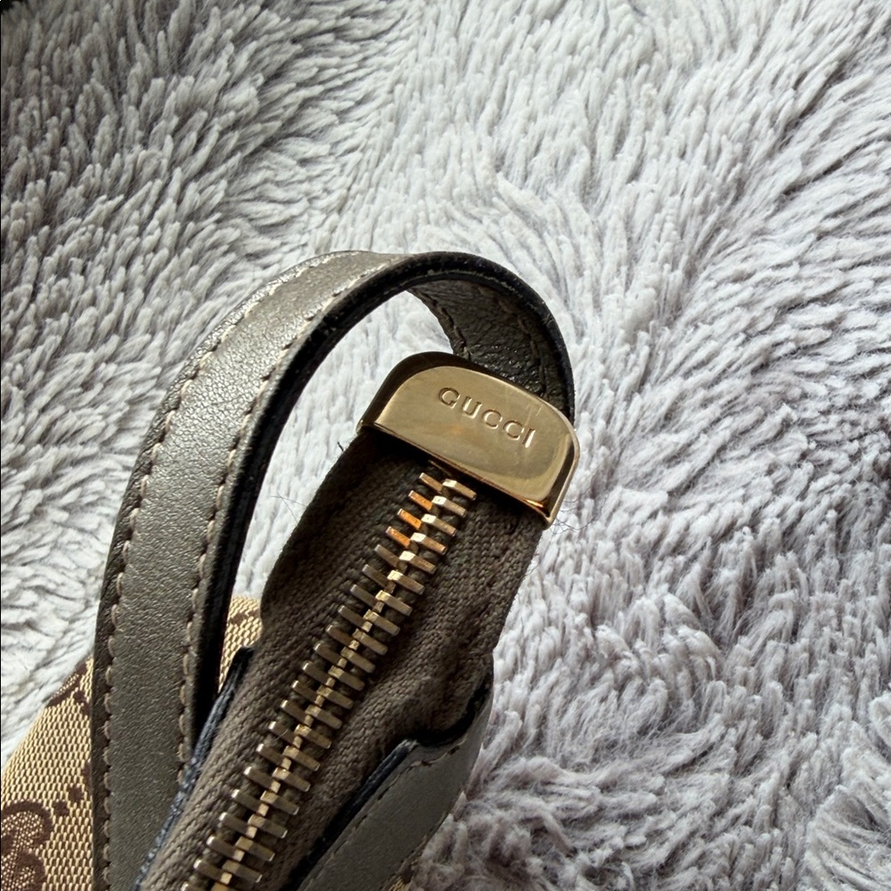 💕 GUCCI Beige/Silver GG Canvas Pochette Bag - 💯Authentic 💕 - Picture 7 of 14